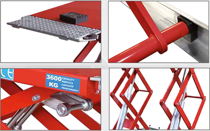 Cầu nâng cắt kéo Mondolfo Ferro TITAN XC 3600 EF