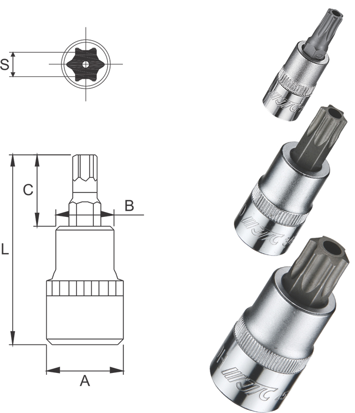 Đầu khẩu trắng hoa thị chìm JTC-23510-45470