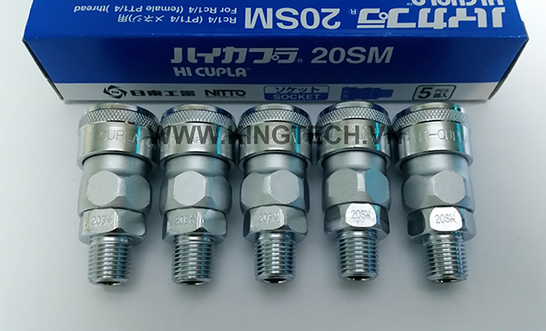Giắc nối nhanh khí nén Nitto 20SM tại hà nội, Sài gòn