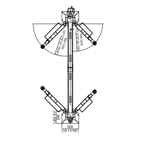 Cầu nâng 2 trụ dạng cổng 02 khóa giật 1 bên Kawasami KW3140S Cầu nâng 2 trụ dạng cổng 02 khóa giật 1 bên Kawasami KW3140S