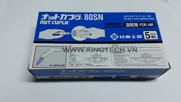 Giắc nối nhanh khí nén Nitto 85SN Giắc nối nhanh khí nén Nitto 85SN